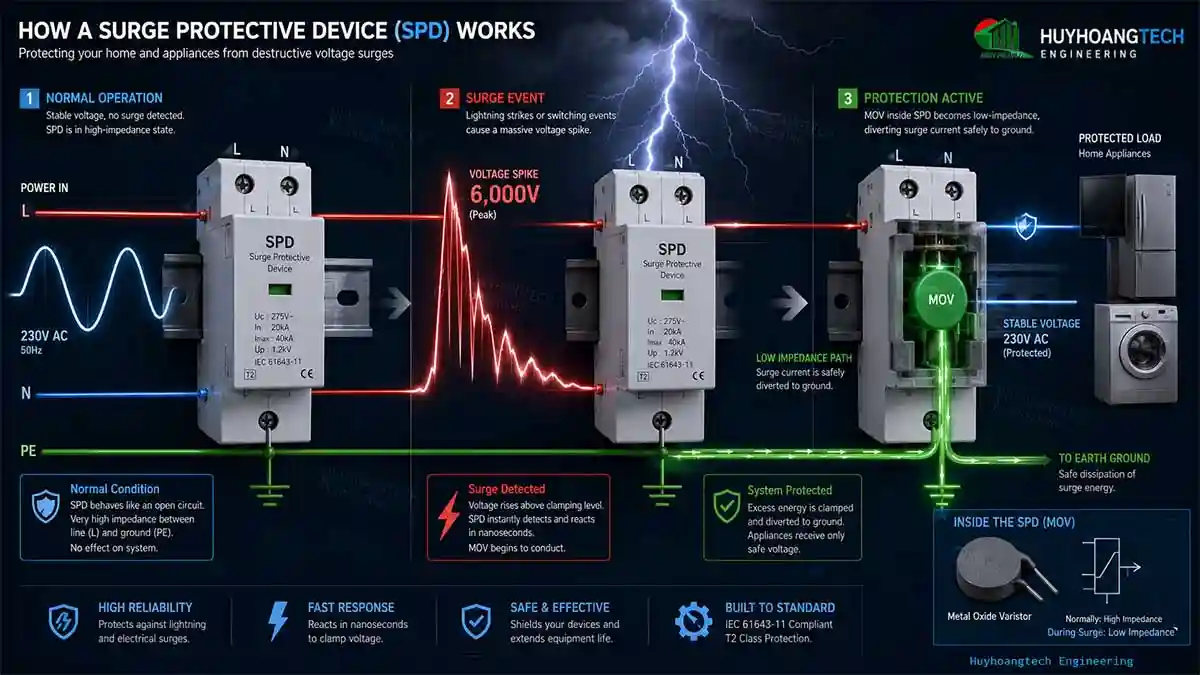 Cách Bộ Cắt Sét Lan Truyền Làm Việc
